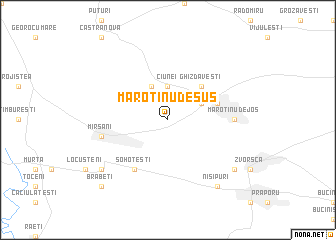 map of Marotinu de Sus