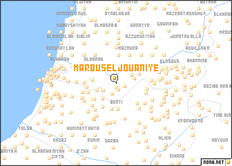 map of Maroûs el Jouânîyé