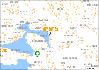 map of Marovići