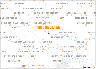 map of Marquéglise