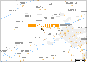 map of Marshall Estates