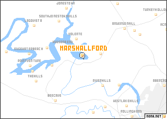 map of Marshall Ford