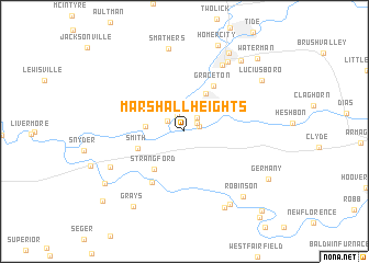 map of Marshall Heights