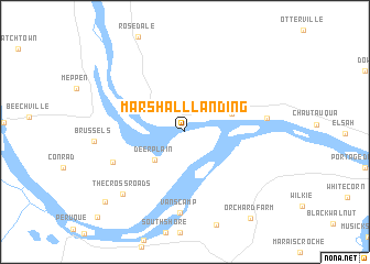 map of Marshall Landing