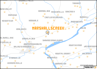 map of Marshalls Creek