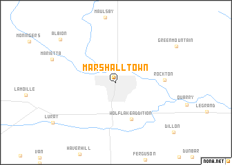 map of Marshalltown