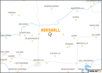 map of Marshall