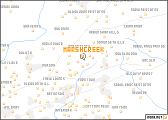 map of Marsh Creek