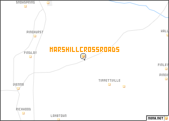 map of Mars Hill Crossroads