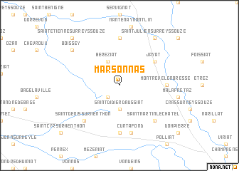 map of Marsonnas