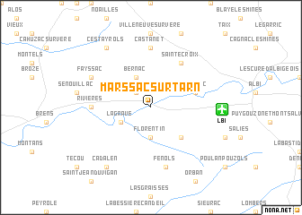 map of Marssac-sur-Tarn