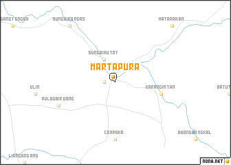 map of Martapura