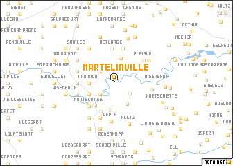 map of Martelinville