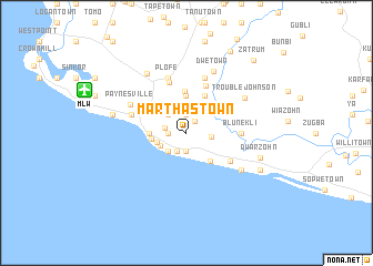 map of Marthas Town