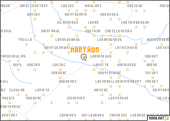 map of Marthon