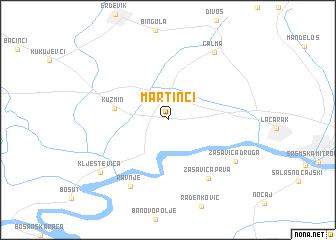 map of Martinci