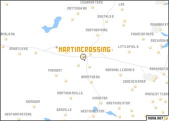 map of Martin Crossing