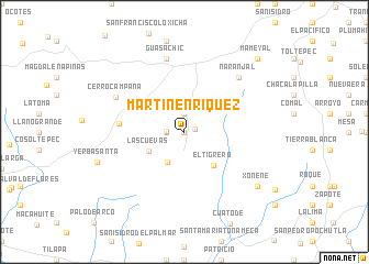 map of Martín Enríquez