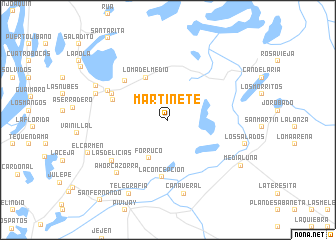 map of Martinete