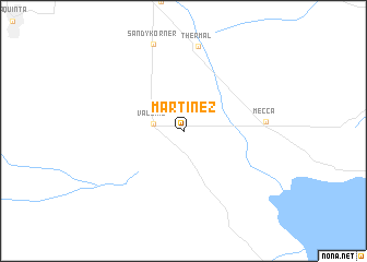 map of Martinez