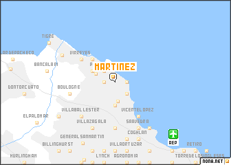 map of Martínez