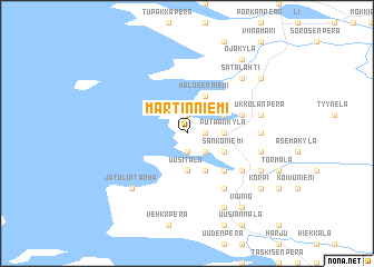 map of Martinniemi