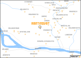 map of Martinovăţ