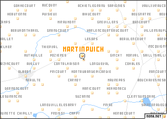 map of Martinpuich