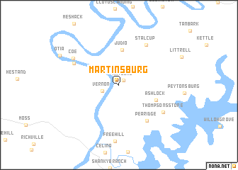 map of Martinsburg