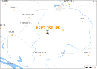 map of Martinsburg