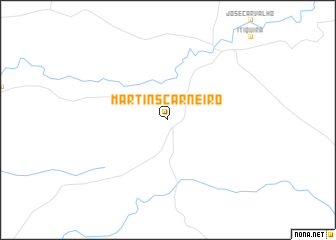 map of Martins Carneiro