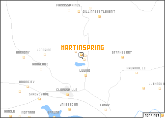map of Martin Spring