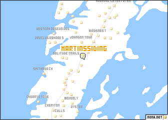 map of Martins Siding