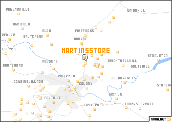 map of Martins Store