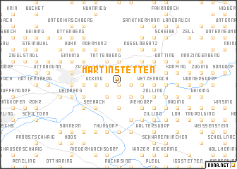 map of Martinstetten