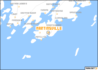 map of Martinsville