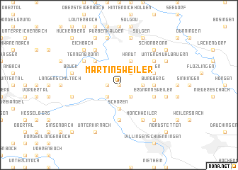 map of Martinsweiler