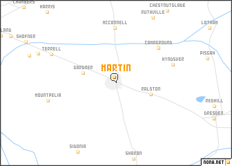 map of Martin