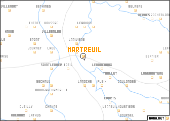 map of Martreuil