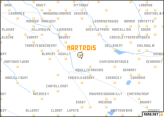 map of Martrois
