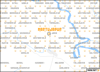 map of Martujāpur