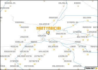 map of Martynaičiai