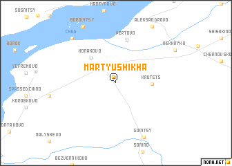 map of Martyushikha