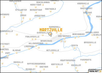 map of Martzville