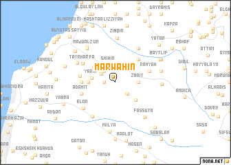 map of Marwāḩīn