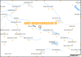 map of Marʼyanovka Pervaya