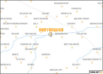 map of Marʼyanuvka