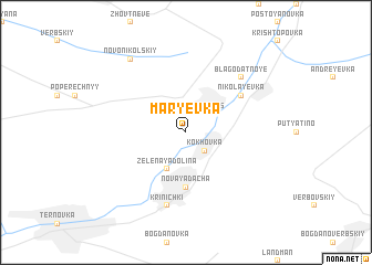 map of Marʼyevka