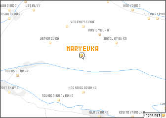 map of Marʼyevka