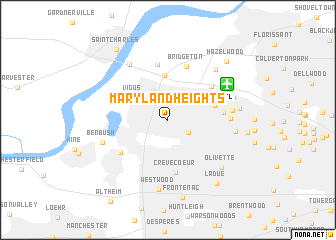 map of Maryland Heights